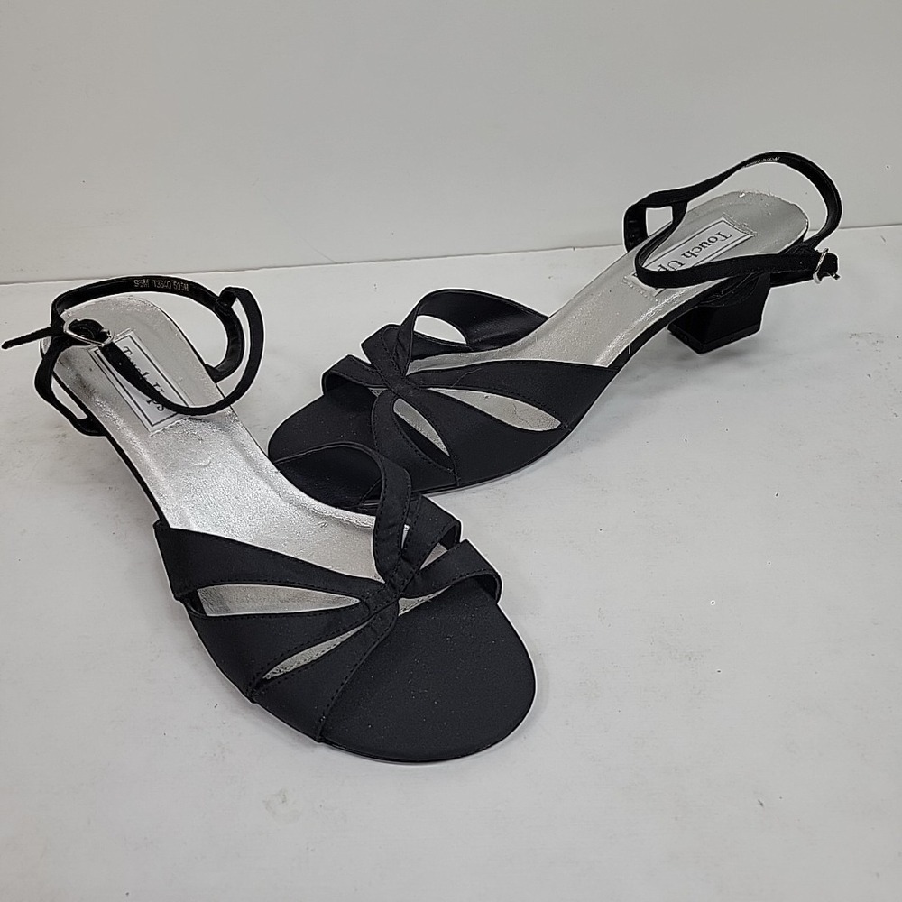 Touch Ups Dress Shoe Size 9.5M Peep Toe Sling Back Block Heel Elegant Comfort‎